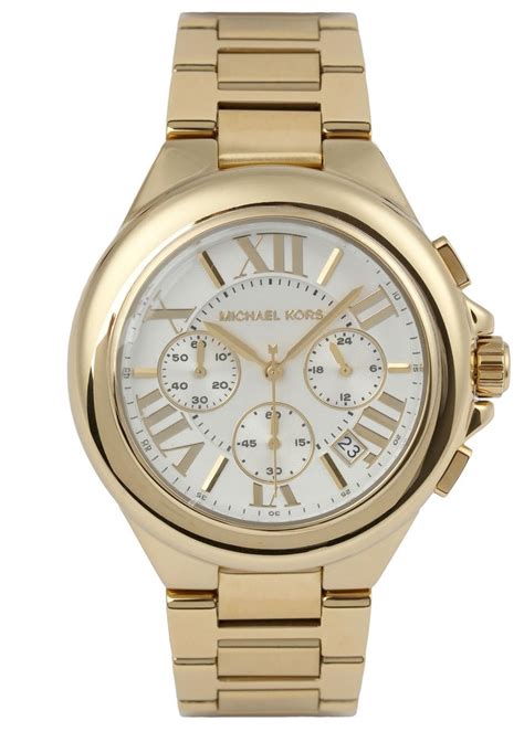 Women's Gold Tone Michael Kors Chronograph 